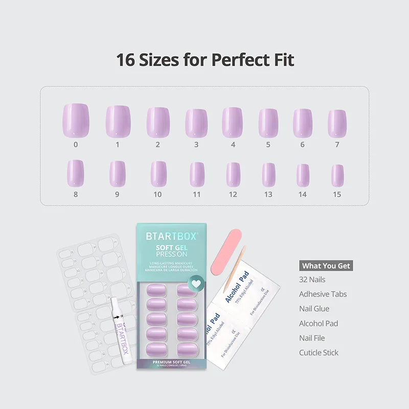 First Impression Squoval Nails - Soft Gel Press On