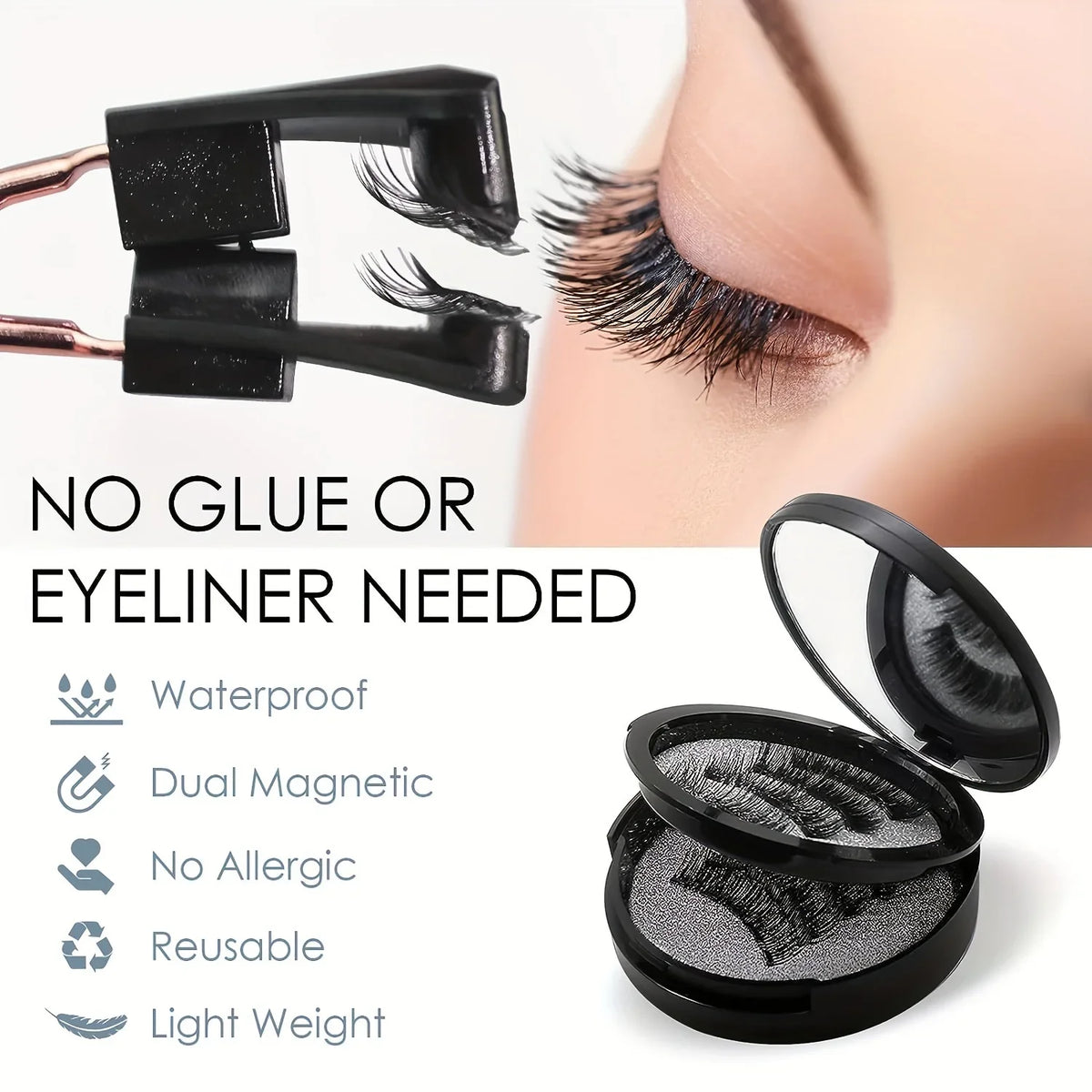 8-piece Magnetic Eyelash Kit VXN Beauty