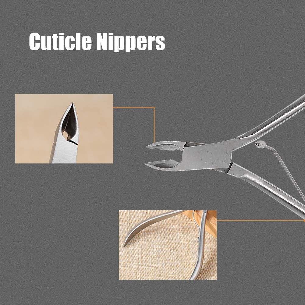 Cuticle Clippers for Nail Care Nail Tools - Full Jaw Cuticle Remover Tool Nail Care, High Precision Blade, Easy Grip VXN Beauty