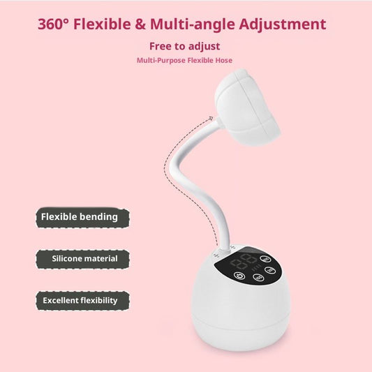 UV LED Nail Lamp Cordless Mini UV Light for Gel Nails Tips,Portable Hands Free Flash Cure Light,USB Rechargeable Nail Dryers with Sensor & 3 Timers,Rotatable Gooseneck Manicure Gel Polish Lamp VXN Beauty