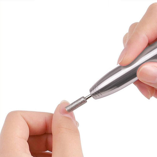 Electric Nail Drill Kit Cordless Nail Drill Portable USB Rechargeable Manicure Pedicure Tools for Acrylic Gel Nails -Silver VXN Beauty