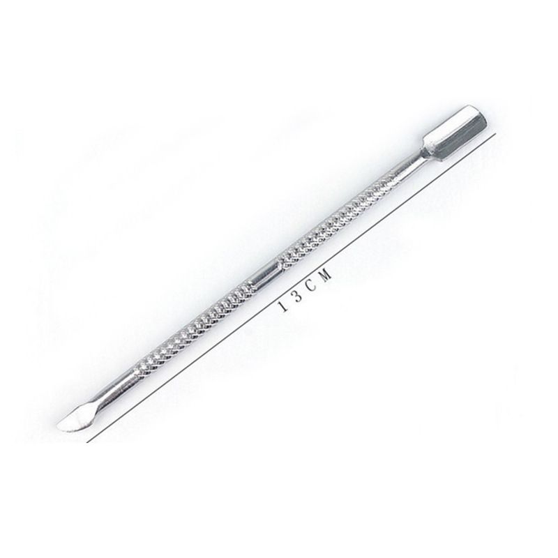 4 Pieces Nail Cuticle Pusher Stainless Steel Nail Polish Cuticle Remover Double Ended Manicure Nail Pedicure Tool Metal VXN Beauty