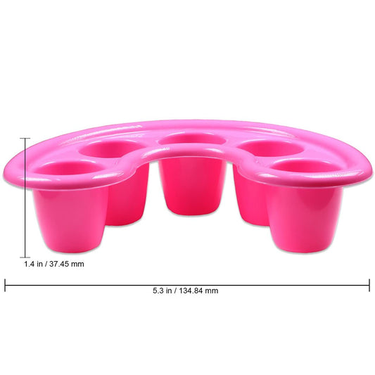 2 Pcs Nail Art Bubble Bath Bowl Nail Hand Soak Tray Acrylic Gel Nails Soaking Trays Black & Pink Colour VXN Beauty
