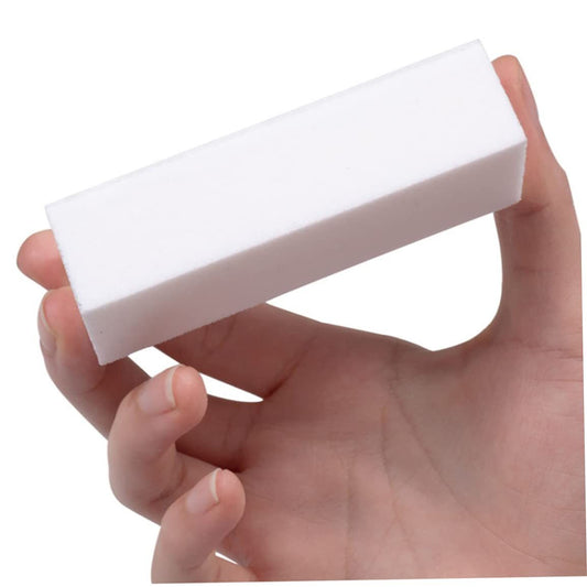10PCS White Nail Buffer Block Salon 4 Way Sanding Block Files Sponge Nail File Manicure Tool for Salon or Home Use VXN Beauty