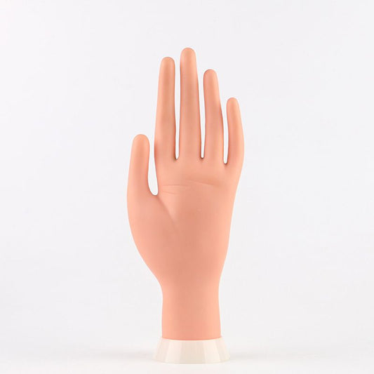 Practice Nail Tips Art Trainer Training Hand Tool Flexible Bendable Movable Fake Mannequin Left Hands Manicure Tool VXN Beauty