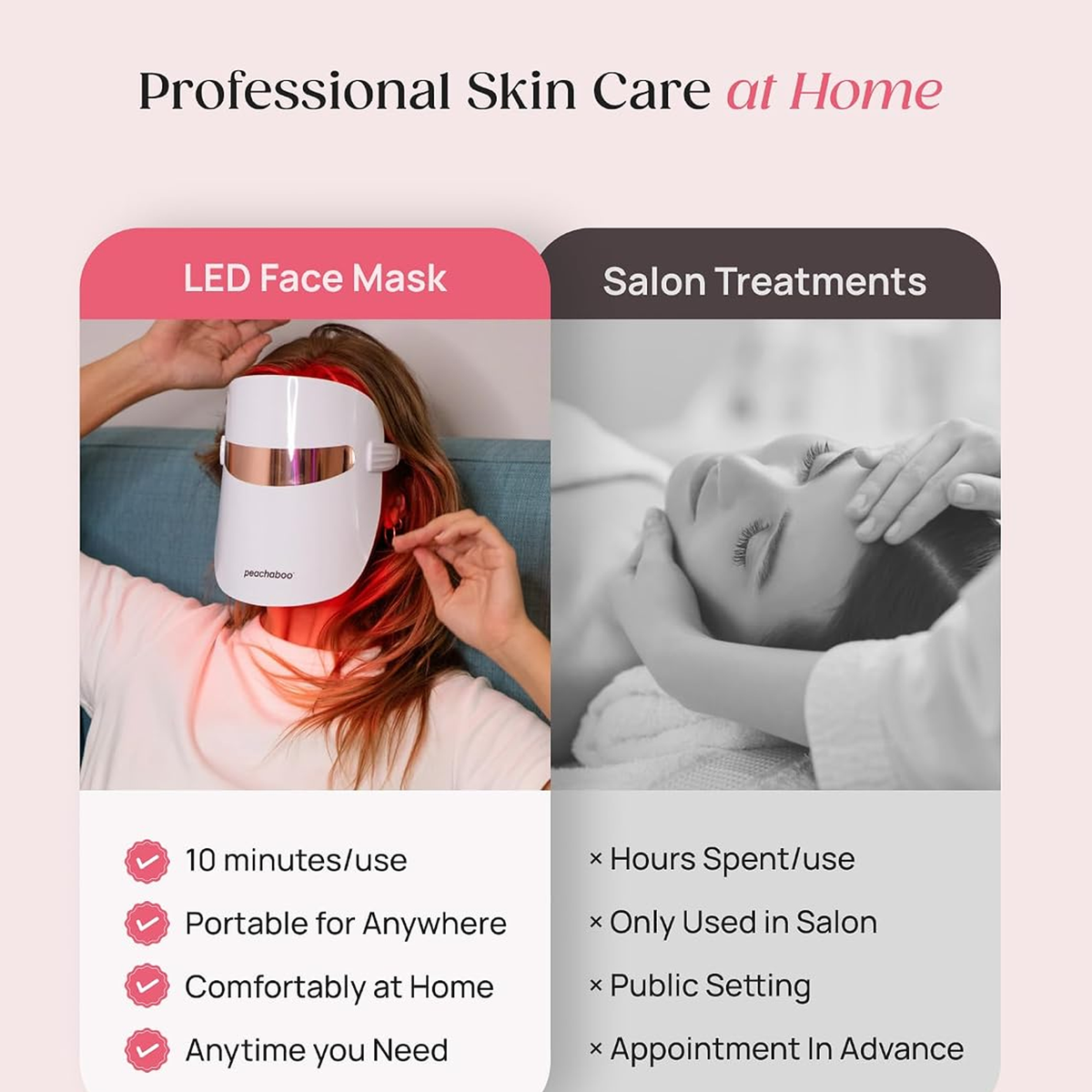 Red Light Therapy Mask: LED Face Mask Facial Treatment Beauty Machine Skin Care VXN Beauty
