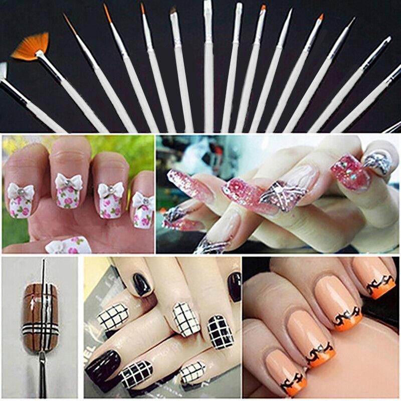 30Pcs Diy Nail Art Painting Drawing Design Brushes Dotting Pen Tool Pen Kit VXN Beauty