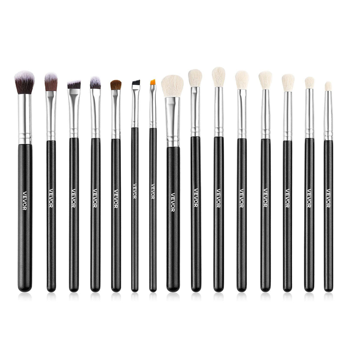 15-Piece Makeup Brush Set for Foundation Blending Eyeshadow, Portable and Travel-Friendly VXN Beauty