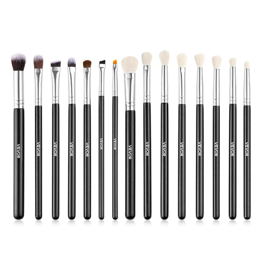 15-Piece Makeup Brush Set for Foundation Blending Eyeshadow, Portable and Travel-Friendly VXN Beauty