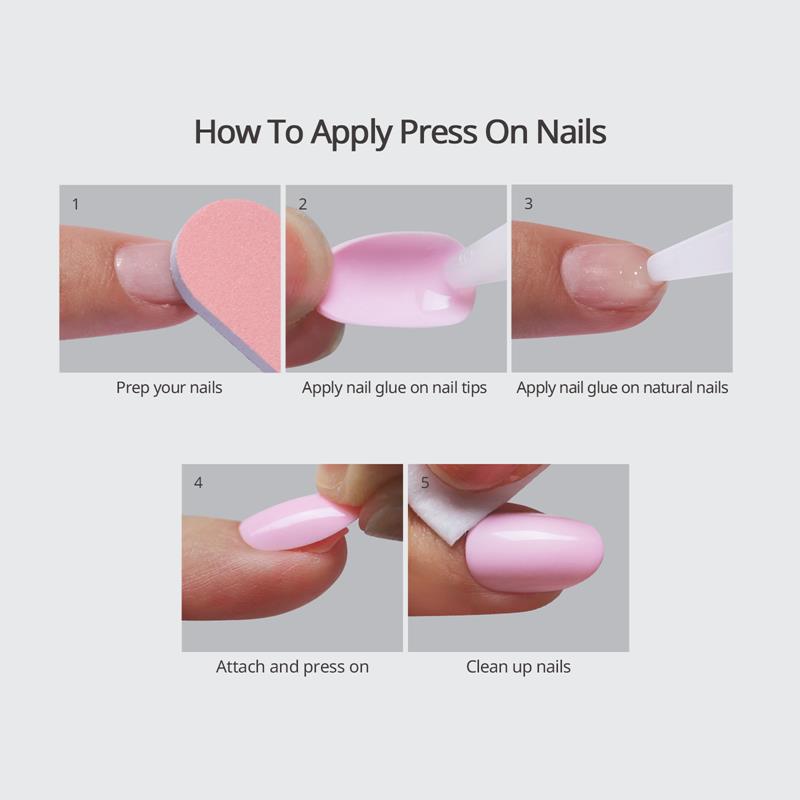 How to Apply Soft Gel Press-On Nails
