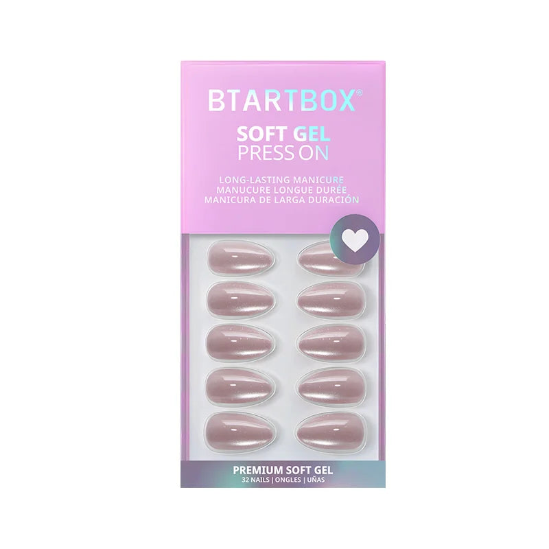 Falling Star Cat Eye Almond Nails - Soft Gel Press On