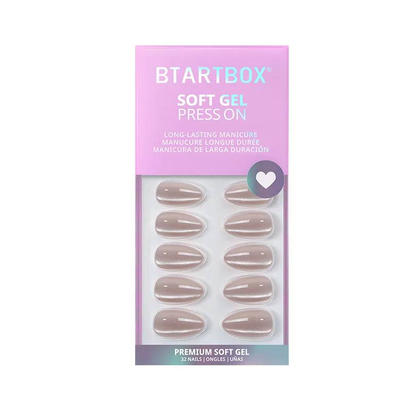 Aurora Cat Eye Almond Nails - Soft Gel Press On
