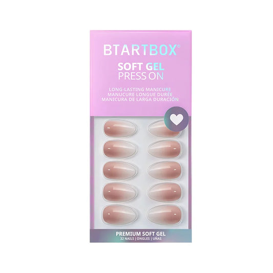 Vanilla Cream Almond Nails - Soft Gel Press On