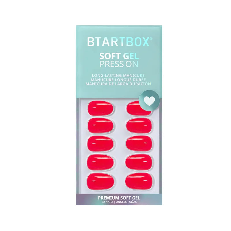 Tomato Tango Oval Nails - Soft Gel Press On