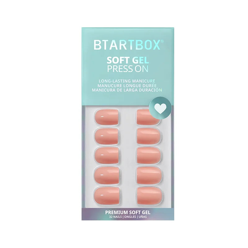 Sunset Skip Square Nails - Soft Gel Press On