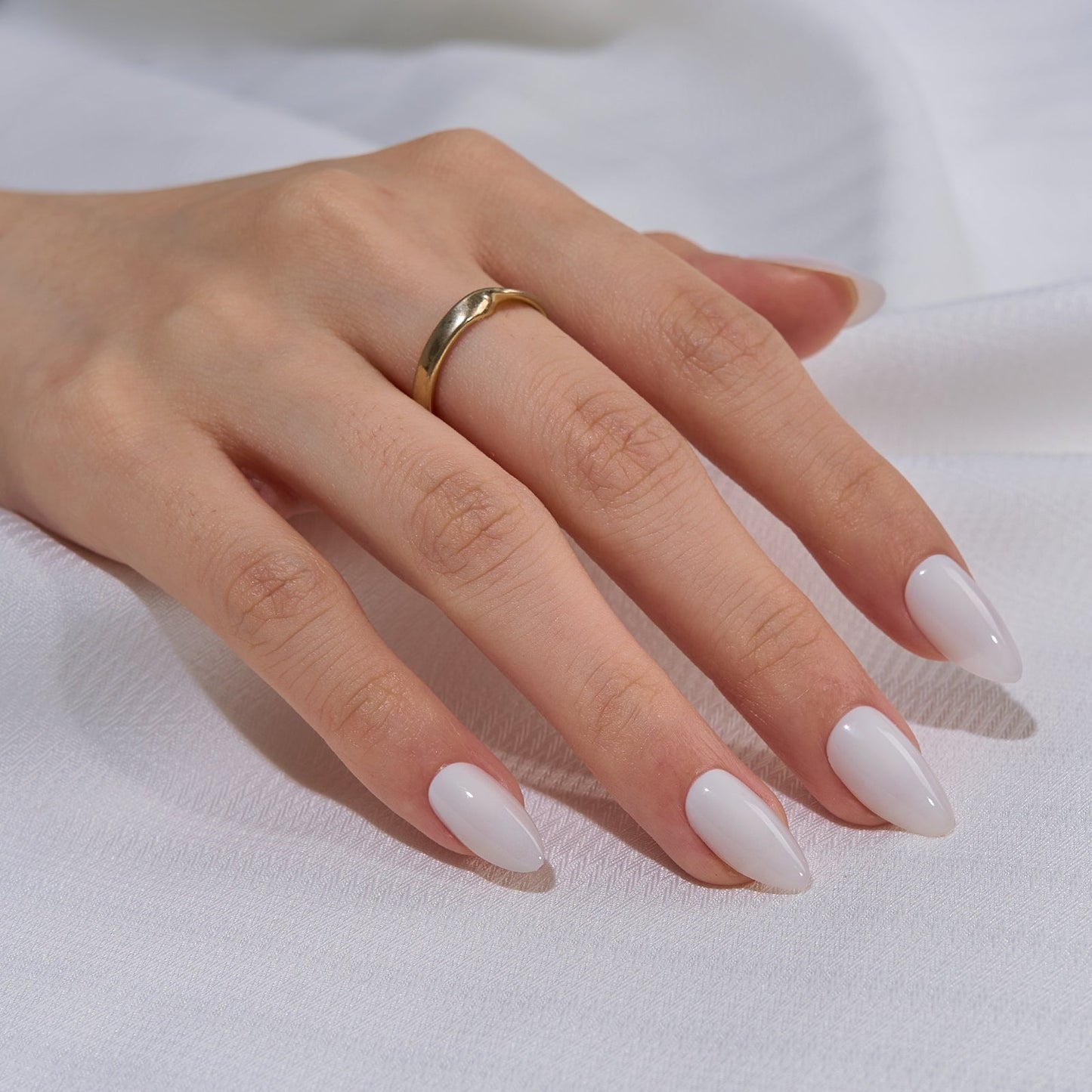 Cream Puff Almond Nails - Soft Gel Press On