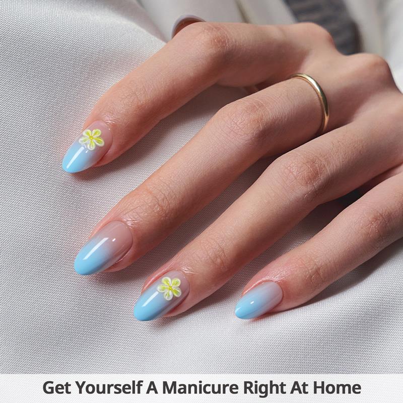 Garden Party Almond Nails - Soft Gel Press On