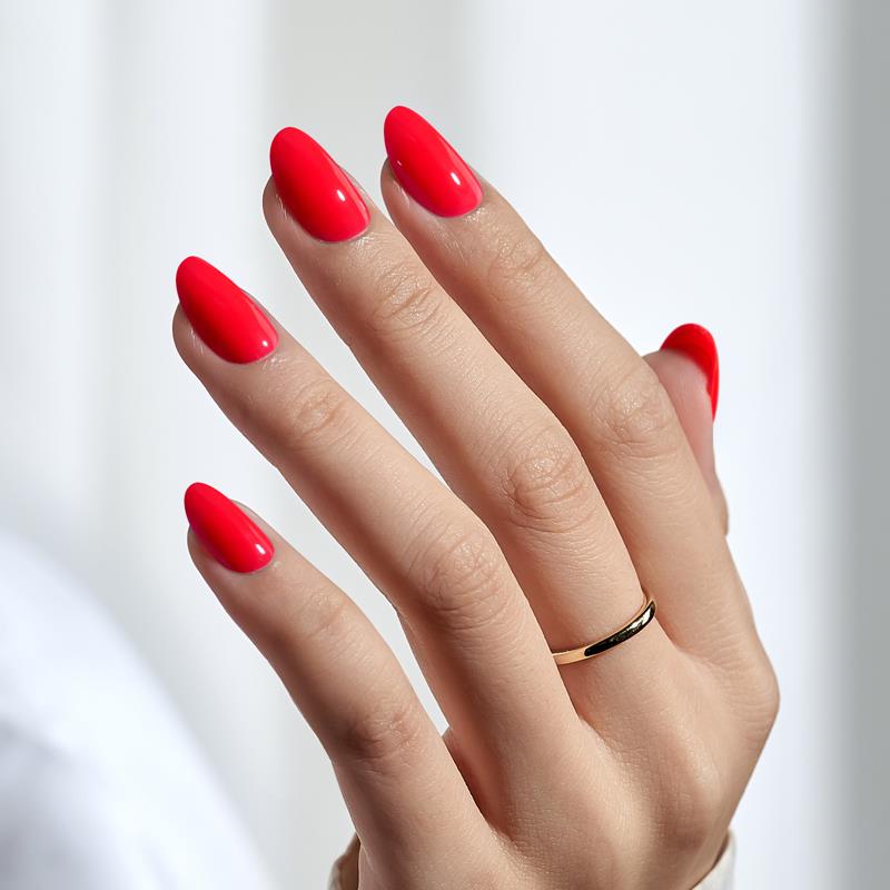 Tomato Tango Oval Nails - Soft Gel Press On