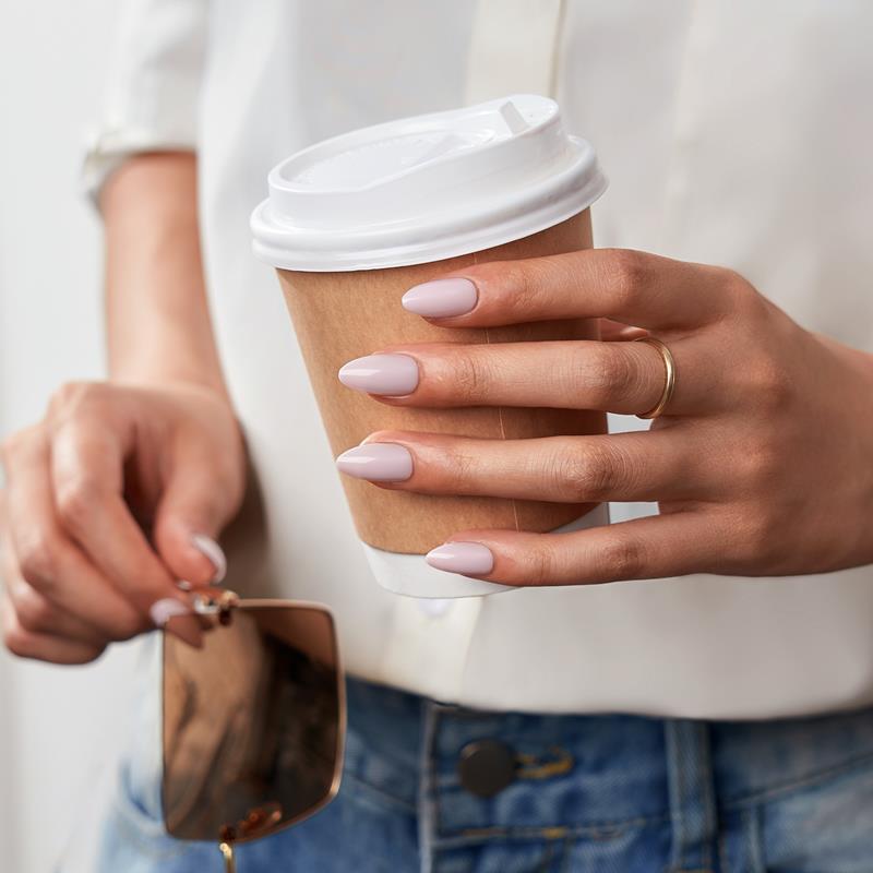 Satin Memo Almond Nails - Soft Gel Press On