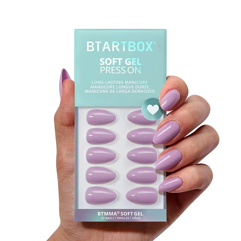 Orchid Dew Almond Nails - Soft Gel Press On