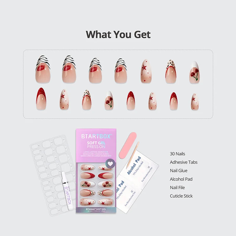 Pinky Swear Almond Nails - Soft Gel Press On
