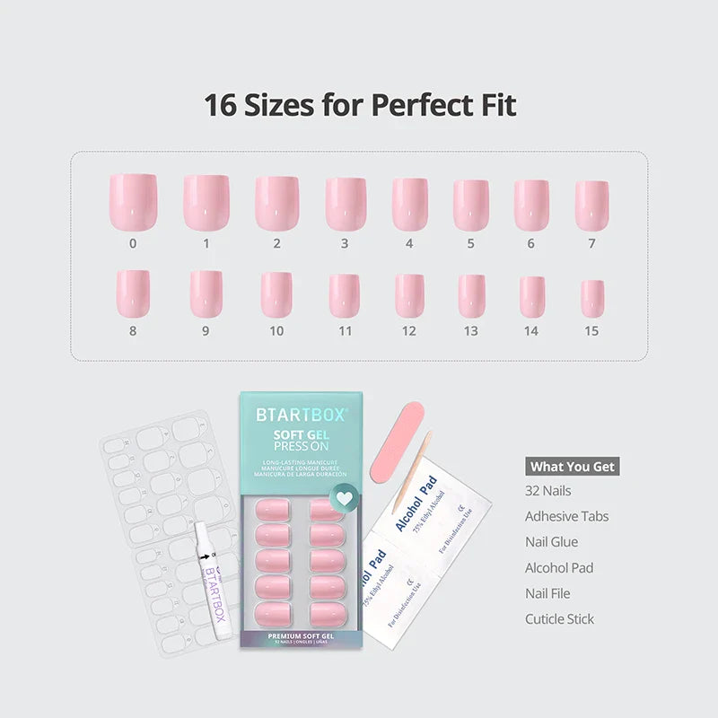 Mom Grace Square Nails - Soft Gel Press On