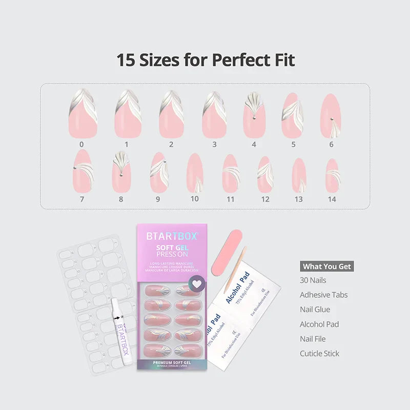 Pearlfin Almond Nails - Soft Gel Press On