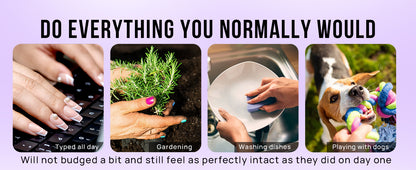 Five images showing different activities with text encouraging self-care.