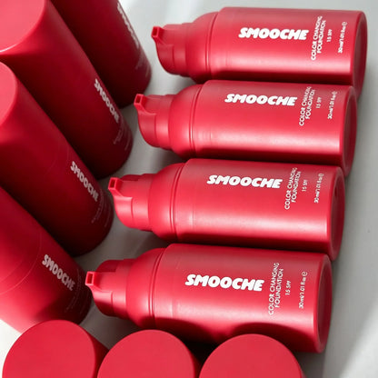Smooche SPF15 Color Changing Liquid Foundation Lightweight Self Adjusting Skin Tone Match Moisturizing Natural Glow Makeup Base VXN Beauty