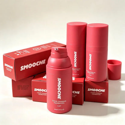 Smooche SPF15 Color Changing Liquid Foundation Lightweight Self Adjusting Skin Tone Match Moisturizing Natural Glow Makeup Base VXN Beauty