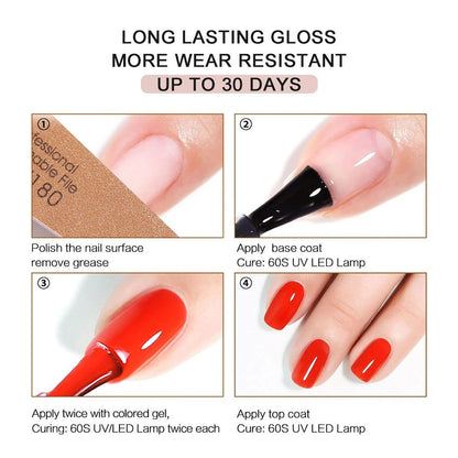 Nail Art Kit Gel Lamp Nail Grinder Nail Polishes Nail Art Tools Nail - Multi - Size Set2 VXN Beauty