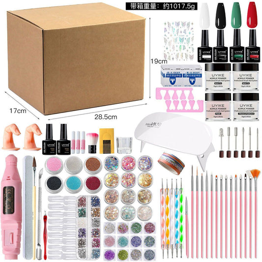 Nail Art Kit Gel Lamp Nail Grinder Nail Polishes Nail Art Tools Nail - Multi - Size Set3 VXN Beauty