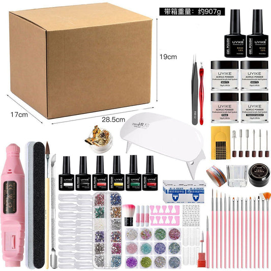 Nail Art Kit Gel Lamp Nail Grinder Nail Polishes Nail Art Tools Nail - Multi - Size Set3 VXN Beauty