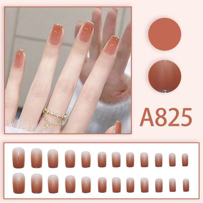 12 boxes / 288 pieces, white light luxury fashion French ins style flash sweet cool simple empress spicy girl new spring wear nail set VXN Beauty