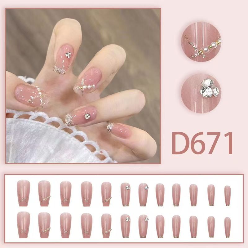 12 boxes / 288 pieces, cool spicy simple French sparkling diamond line sweet style hot-selling wearable jewelry set VXN Beauty