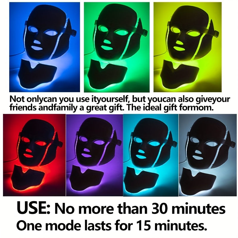 LED Facial & Neck Mask (7 Colors) VXN Beauty
