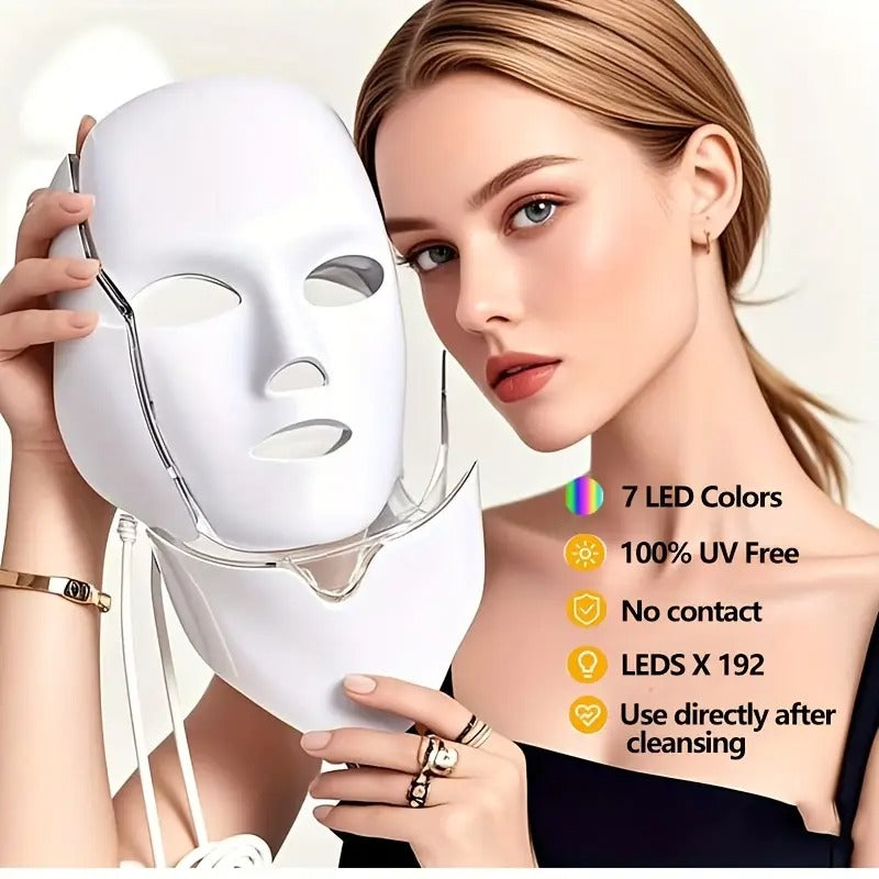 LED Facial & Neck Mask (7 Colors) VXN Beauty