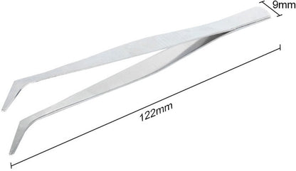 Set of 4 Tweezers | Precision Tweezers | Tweezer Set | Multiuse Tweezers | For Beauty, Nail Art, etc. | Stainless Steel VXN Beauty