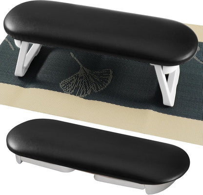 Nail Armrest - foldable - Nail Stylist Armrest - PU leather nail hand rest - with table mat - for nail technology - Nail Cushion - nail hand cushion for manicure salon use - Manicure pads - Manicure Cushion - Nail armrest cushion - Black VXN Beauty