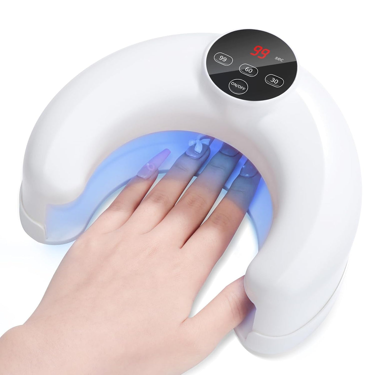 Advanced 45W UV Nail Lamp: UV Light for Gel Nails Smart Sensor Flash Cure Lamp Nail Lamp 20S Fast Curing LCD Display 3 Timers Nail Tech Must Haves LED Lamp for Professional Users VXN Beauty