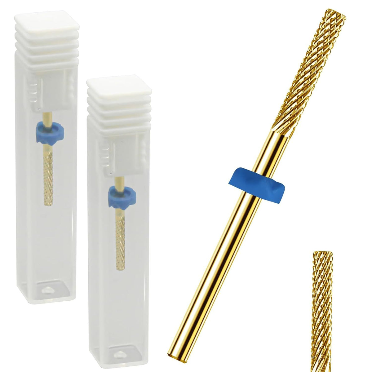 2 Pack Nail Drill Bits, Carbide Drill Bits Remover Cuticle Bit for Nail Drill Cleans Dead Nail Supplies, Drill Bits Nail Tech Suitable for Electric VXN Beauty