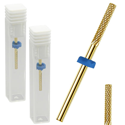 2 Pack Nail Drill Bits, Carbide Drill Bits Remover Cuticle Bit for Nail Drill Cleans Dead Nail Supplies, Drill Bits Nail Tech Suitable for Electric VXN Beauty