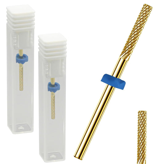 2 Pack Nail Drill Bits, Carbide Drill Bits Remover Cuticle Bit for Nail Drill Cleans Dead Nail Supplies, Drill Bits Nail Tech Suitable for Electric VXN Beauty