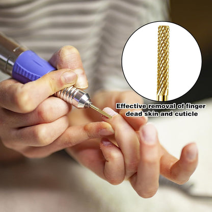 2 Pack Nail Drill Bits, Carbide Drill Bits Remover Cuticle Bit for Nail Drill Cleans Dead Nail Supplies, Drill Bits Nail Tech Suitable for Electric VXN Beauty