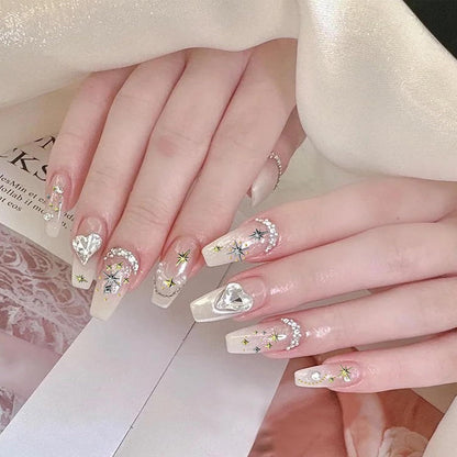 3400 Pack Gold and Silver Star Nail Charms, 3D Metal Nail Art Gems for DIY Manicures, Nail Decoration, Crafts and Salon Accessories VXN Beauty