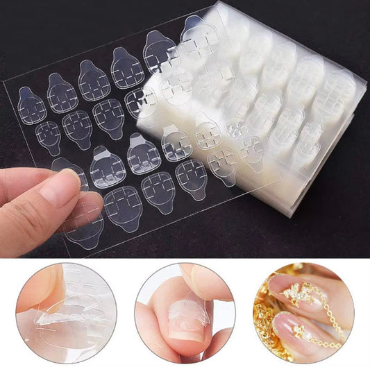 Double-Sided Nail Stickers | 2 Sheets (48 pieces) | Stick-on Nails | Press-on Nails | Fake Nails | Nail Stickers VXN Beauty