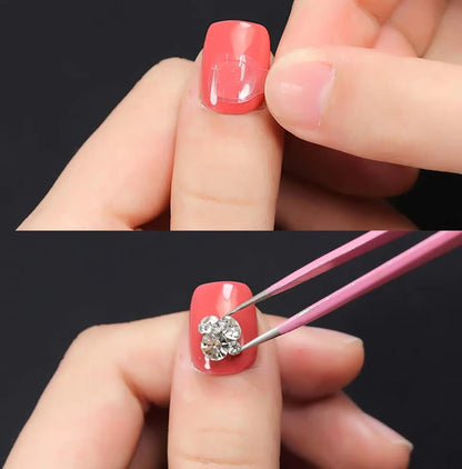 Double-Sided Nail Stickers | 2 Sheets (48 pieces) | Stick-on Nails | Press-on Nails | Fake Nails | Nail Stickers VXN Beauty