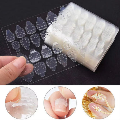 120x (MEGA PACK) Double-Sided Nail Stickers | 5 Sheets | Stick-on Nails | Press-on Nails | Fake Nails | Nail Stickers VXN Beauty