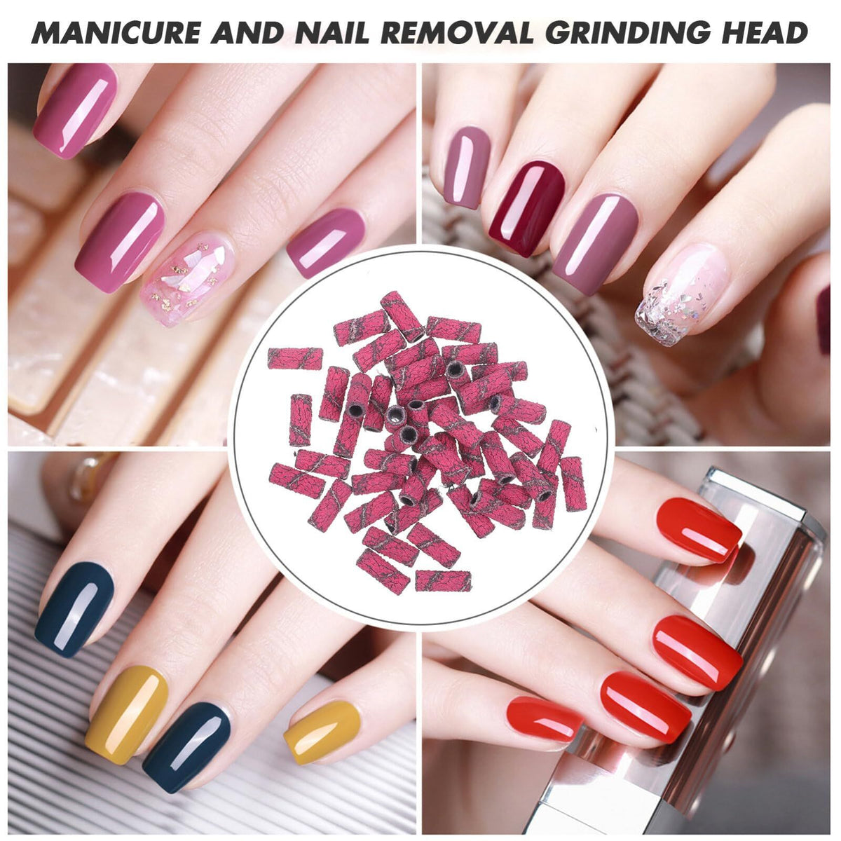80 Nail Sanding Bands 30pcs Manicure Nail Sanding Bands Small Nail Sanding Bands for Nail Drill Bits VXN Beauty