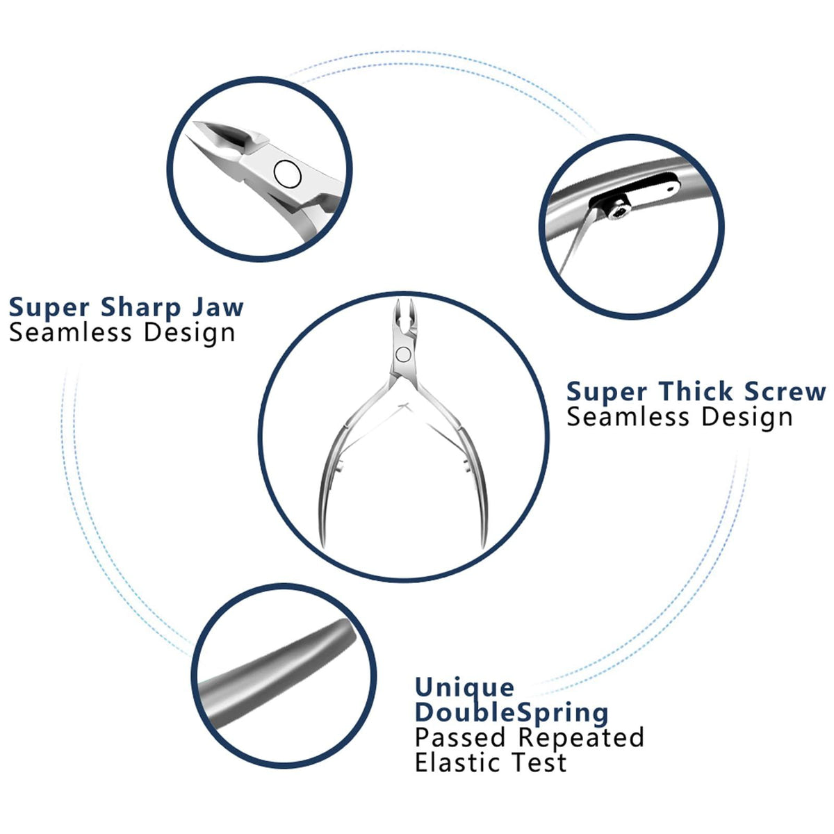 Toenail Clippers Nail Clipper Cutters Nail Scissors Dead Skin Remover Stainless Steel Profession Material Manicure Art Salon VXN Beauty